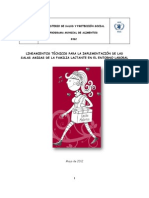Lineamientos Técnicos para La Implementación de Las Salas Amigas de La Familia Lactante en El Entorno Laboral