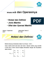 Matriks Dan Operasinya