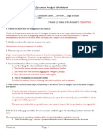 Document Analysis Worksheet Nazi