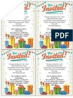 Invitation Befday Celeb