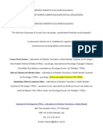 A Dimensão Subjetiva Da Subcidadania: Considerações Sobre A Desigualdade Social Brasileira