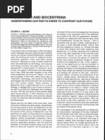 Botar. Modernism and Biocentrism. Understanding Our Past in Order to Confront Our Future