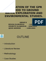 Application of The GPR Method To Ground Water II