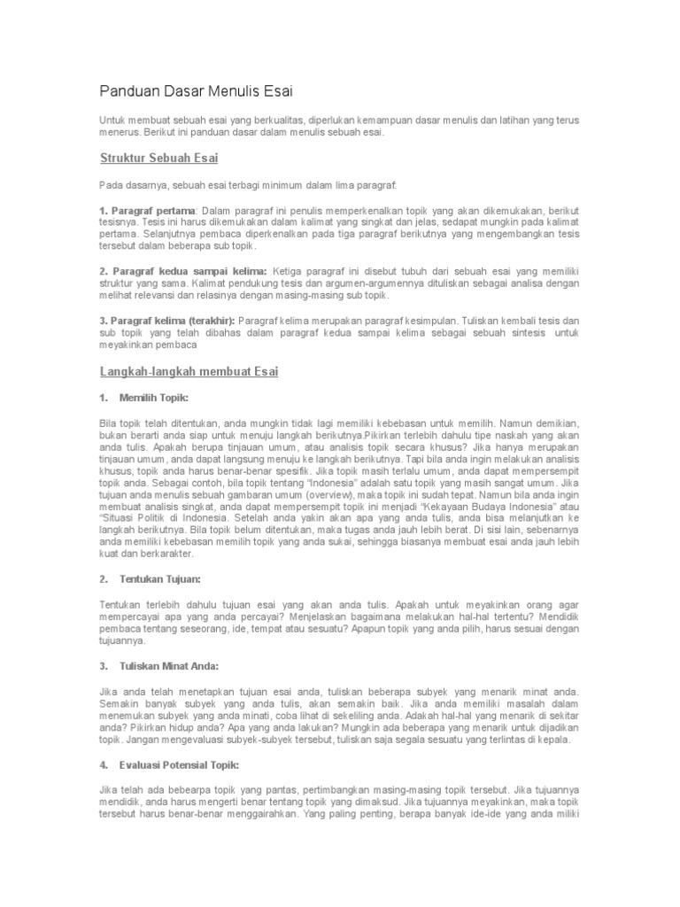 Cara menulis essay bi spm 07 image