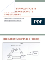 Value of Information in Information Security Investment - V2.0