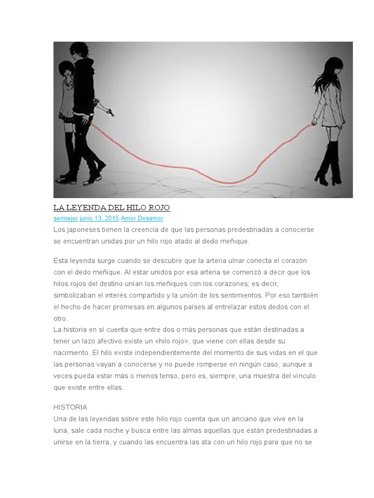 La Leyenda Del Hilo Rojo
