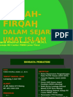 09 - FIRQAH-FIRQAH DALAM SEJARAH UMAT ISLAM (Ust. Faris Khoirul Anam)