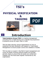 TSI Fixed Asset Physical Verification & Tagging