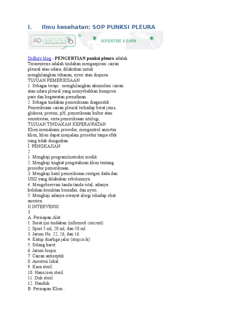 Sop Efusi Pleura 