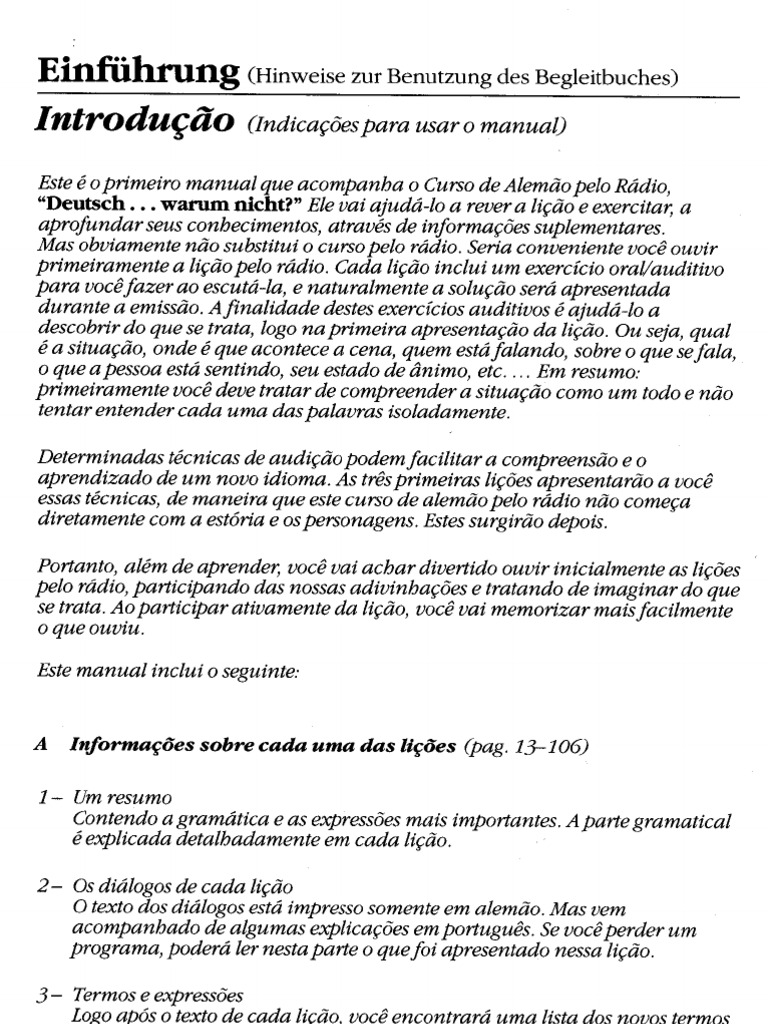Curso de Alemão Deutsch Welle | PDF