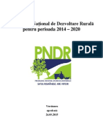 PNDR 2014 2020 Versiunea Aprobata 26 Mai 2015