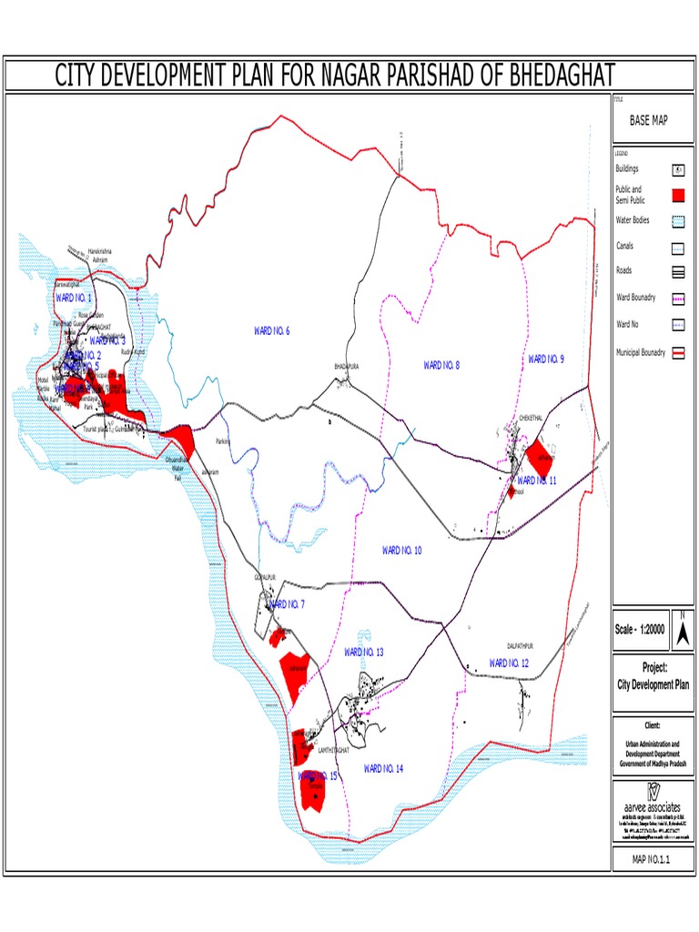 Bhedaghat City Development Plan Map | PDF | Business