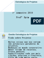 Gestão Estratégica de Projetos - Aula