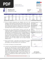 Daibochi Plastic and Packaging Industries Berhad: Developments On Track-03/03/2010