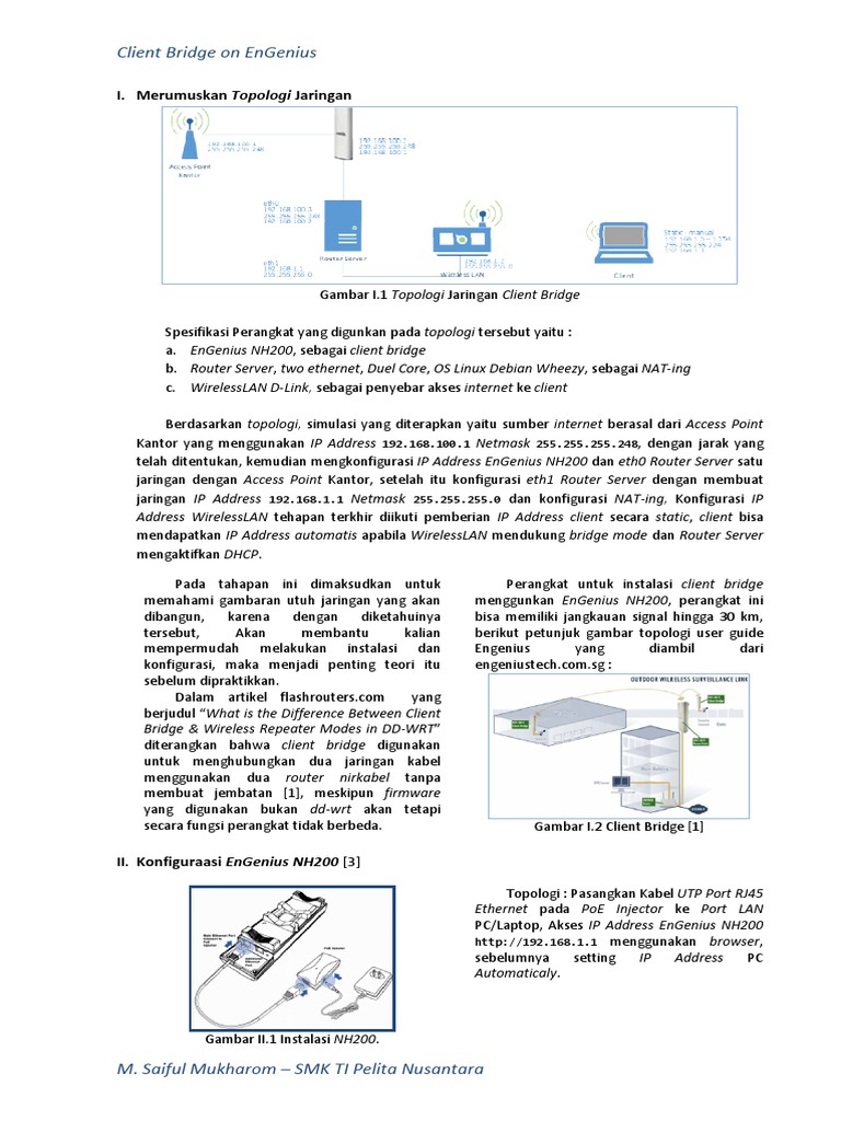 Client Bridge On Engenius Enh200-Nd | PDF