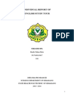 Individual Report of English Study Tour: Rindu Yulian Putra P.17420113027 1A1