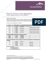 Plate for Pressure Vessel Applications