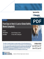 Staffing Industry Analysts - From Easy to Hard - A Look at Global Staffing Market Complexity - 14 Mar 2012