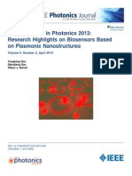 Breakthroughs in Photonics 2013: Research Highlights On Biosensors Based On Plasmonic Nanostructures