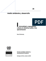 Informalidad y Segregación Urbana en América Latina. Una Aproximación Nora Clichevsky