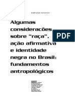Algumas consideracões sobre “raça”, ação afirmativa e identidade negra no Brasil