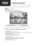 Evaluación de Ciencias Naturales