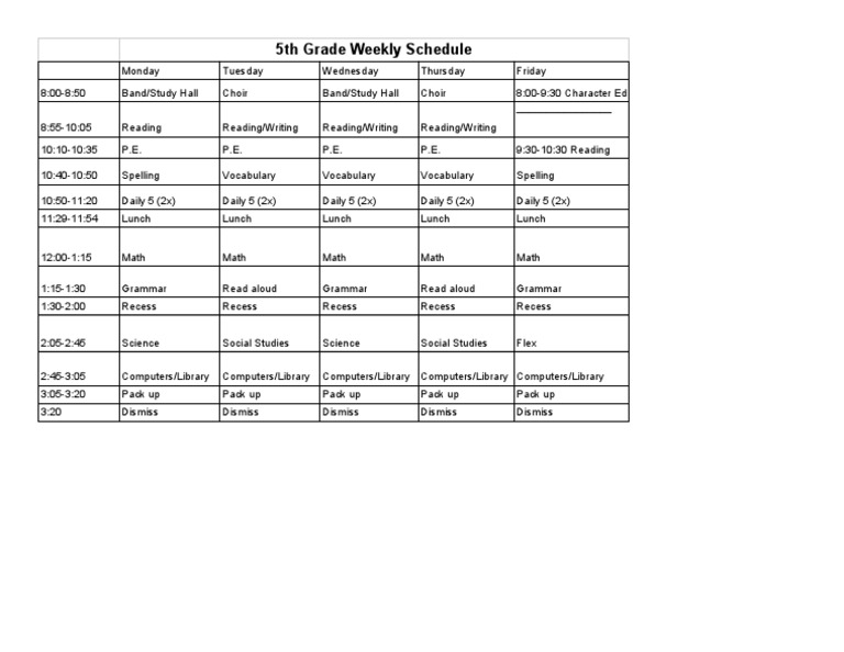 Weekly Schedule - Sheet1 2 | PDF | Foreign Language Studies