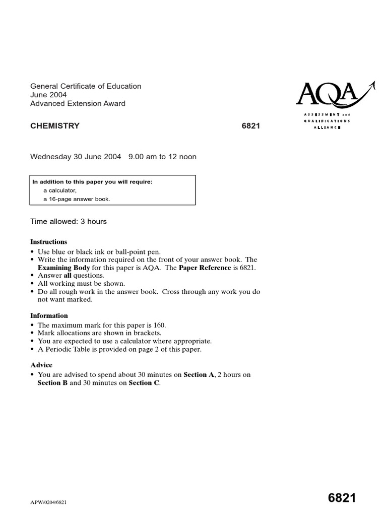 Advanced Extension Award Past Papers – NIJQ