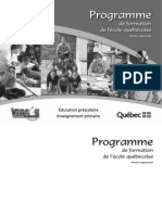 Programme de formation de l'école québécoise