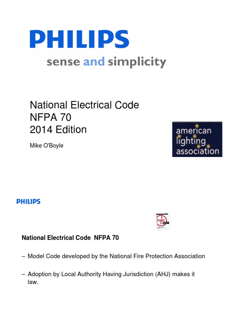 2014 National Electrical Code Overview PDF
