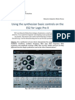 Using The Synthesizer Basic Controls On The ES2 For Logic Pro X - Week 6