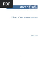 Microrisk Efficacy of Water Treatment Processes