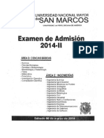 UNMSM 2014 II Examen de Admision