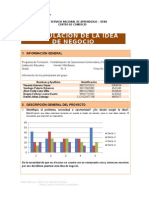 Formulaciôn de La Idea de Negocio