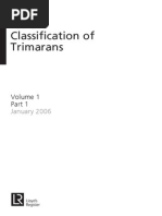 Rules for the Classification of Trimarans I