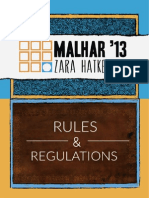 Malhar 2013 Zara Hatke Rules and Regulations