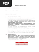 Memorial Descritivo 
