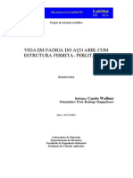 Vida em Fadiga Do Aço ARBL Com Estrutura Ferrita-Perlita