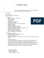 Historia clínica anciana 93 años