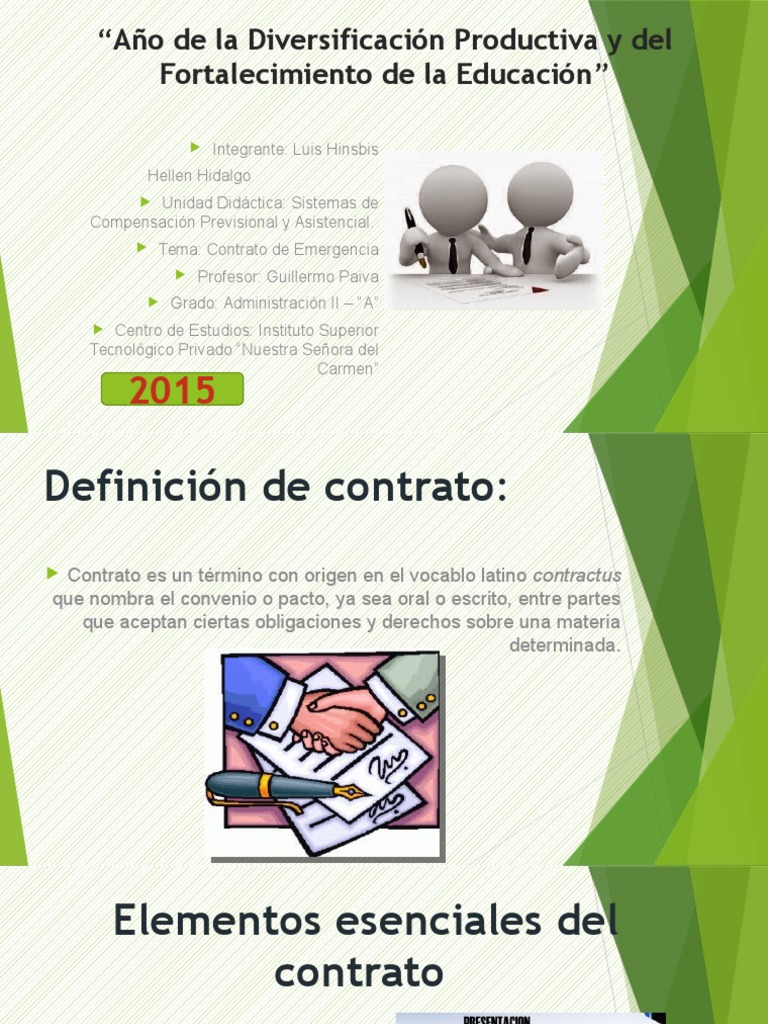 Contrato de Trabajo Por Emergencia | PDF | Derecho laboral ...