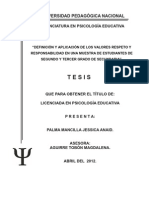 Valores Introduccion y Marco Teorico PDF