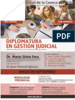 Programa Diplomatura en Gestión Judicial