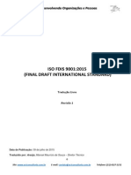 ISO FDIS 9001-2015 - 09 Julho 15 - Tradução Livre Revisão 1