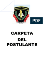 Carpeta Postulante 2015-II Escuela Tecnico Superior PNP