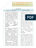 Diferencias y Similitudes Estre El Balance General y El Estado de Resultados