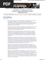 Mantendo a Constância Em Cristo - David Wilkerson