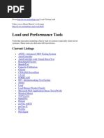 Load and Performance Tools