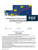 SME ´LOW´ LEVEL WORKING GROUP TO FIGHT ADMIN BURDENS-EU-UPDATE 2009
