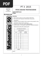 2) SET 1 Latihan PT3 (Matematik) 2014 - Set 1