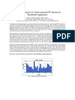 Feasibility Analysis of A Grid-Connected PV System For Residential Application